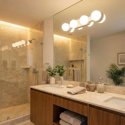 applique murale pour salle de bain blanc froid sur miroir