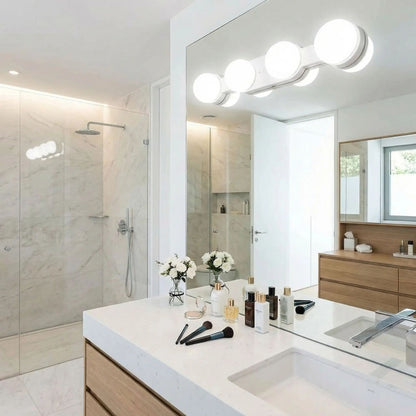 applique murale pour salle de bain sur miroir