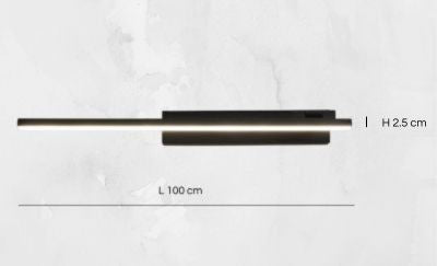 applique murale salle de bain 100 cm noir