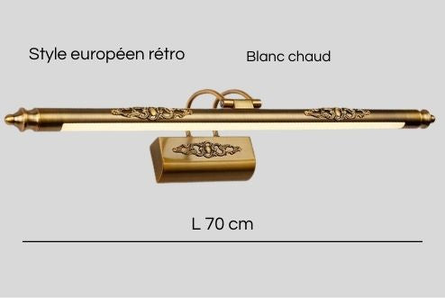 applique murale salle de bain 70 cm blanc chaud