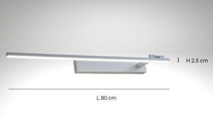 applique murale salle de bain 80 cm blanc