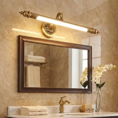 applique murale salle de bain au dessus grand miroir