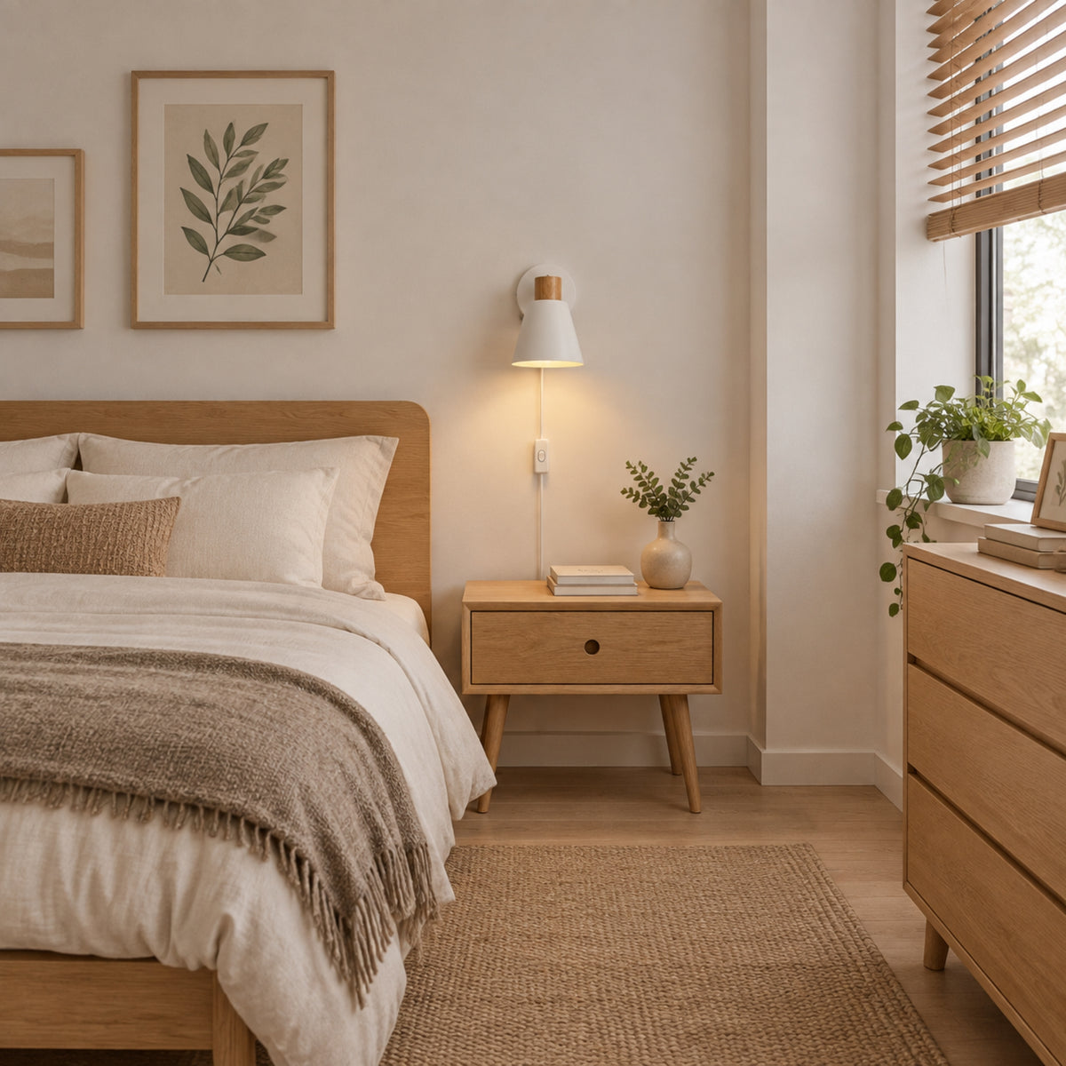 applique pour chambre blanche avec fenetre orientable scandinave