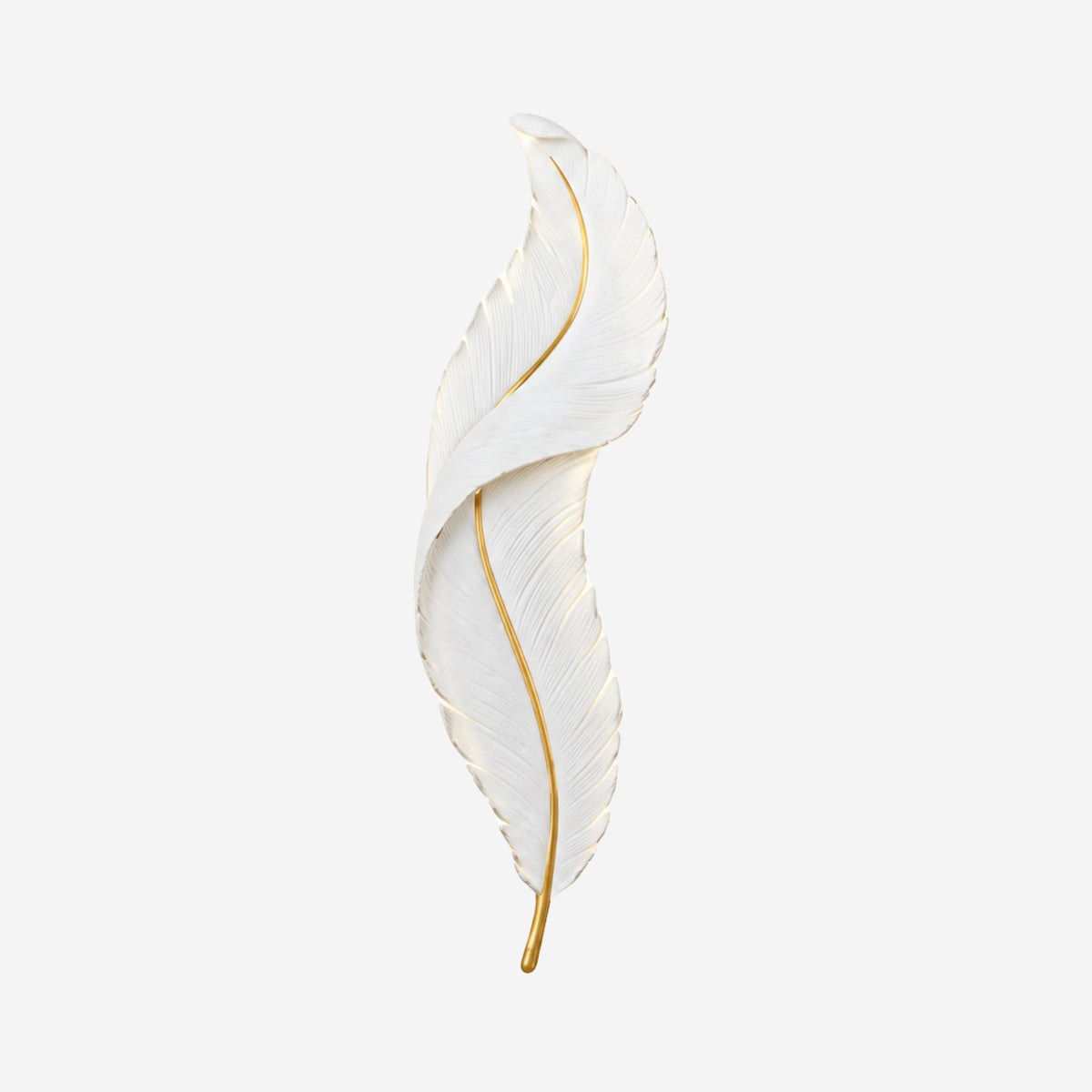 applique pour chambre blanche variante produit plume led design