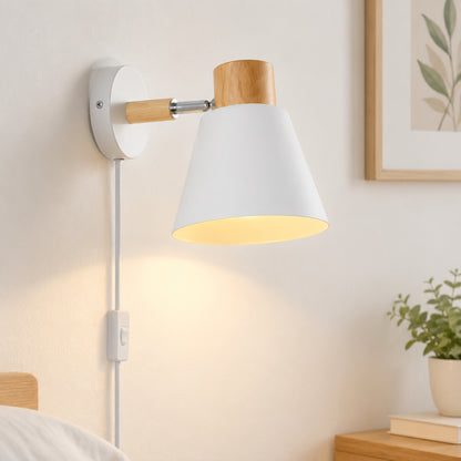 applique pour chambre blanche vu rapproche orientable scandinave