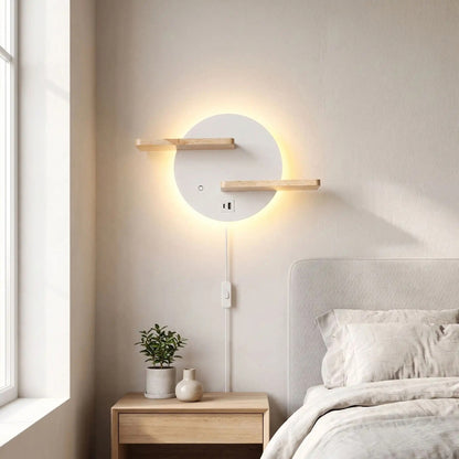 applique pour chambre couleur blanche cote lit scandia port usb
