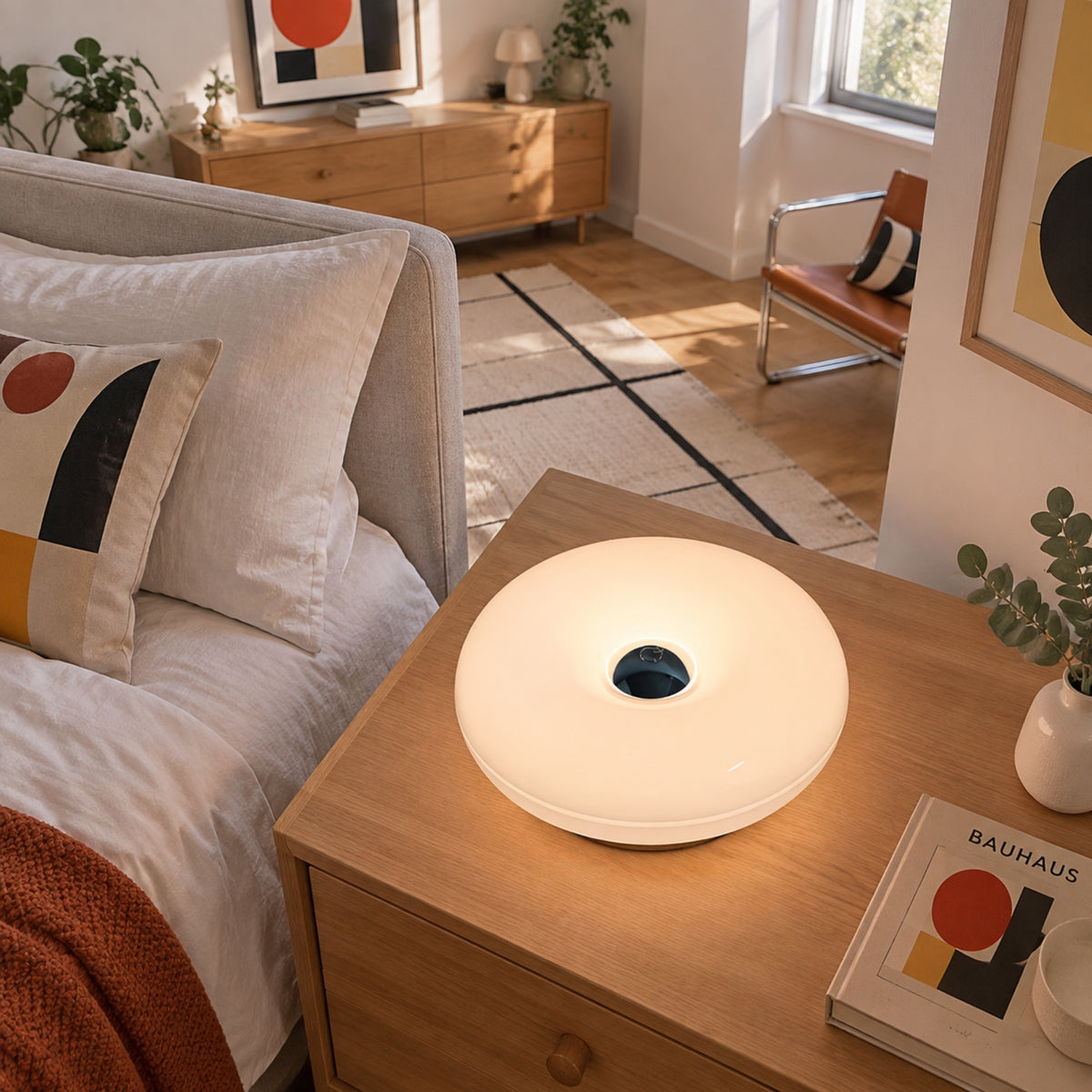 applique pour chambre couleur blanche vue dessus beigne design 2 en 1