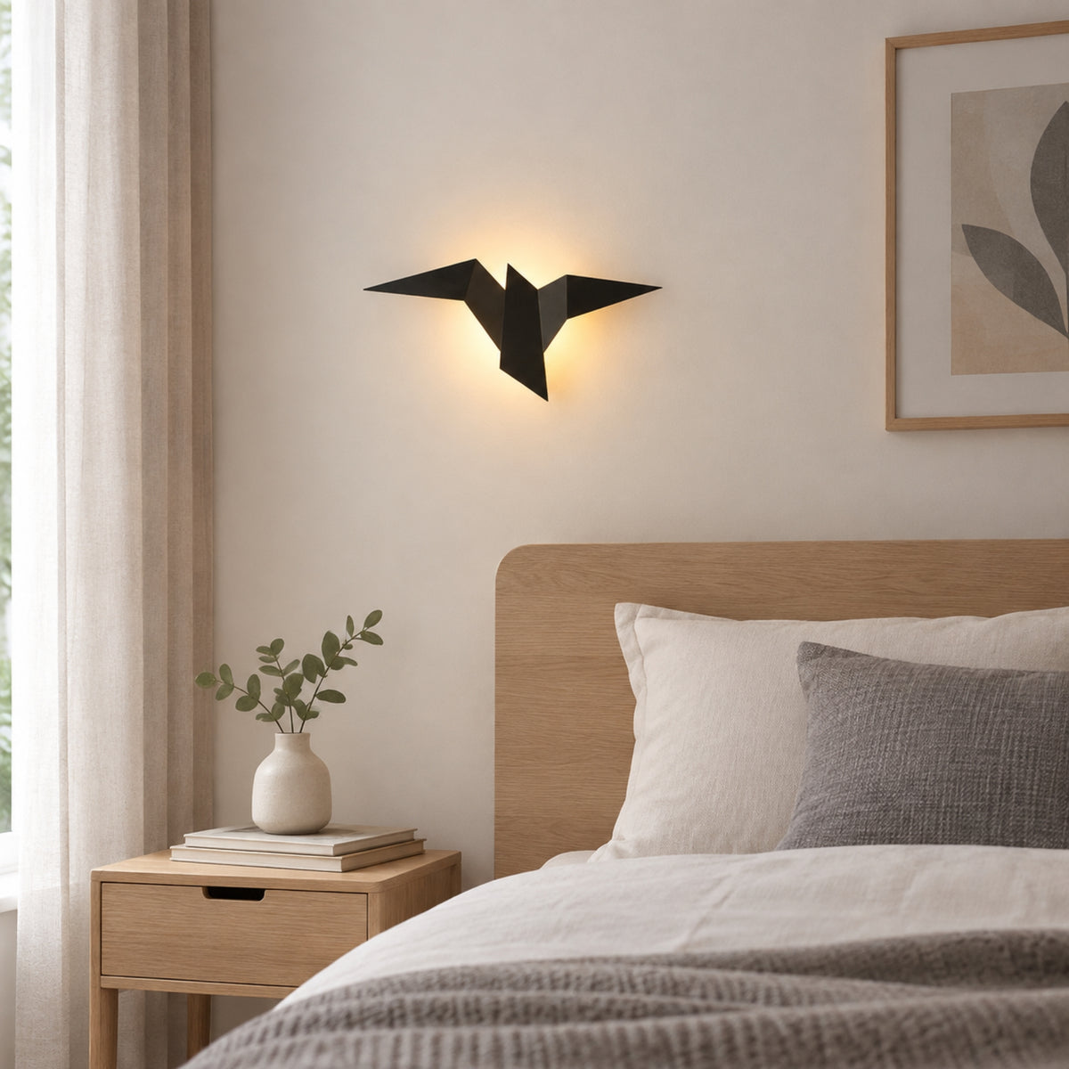applique pour chambre noire origami design led
