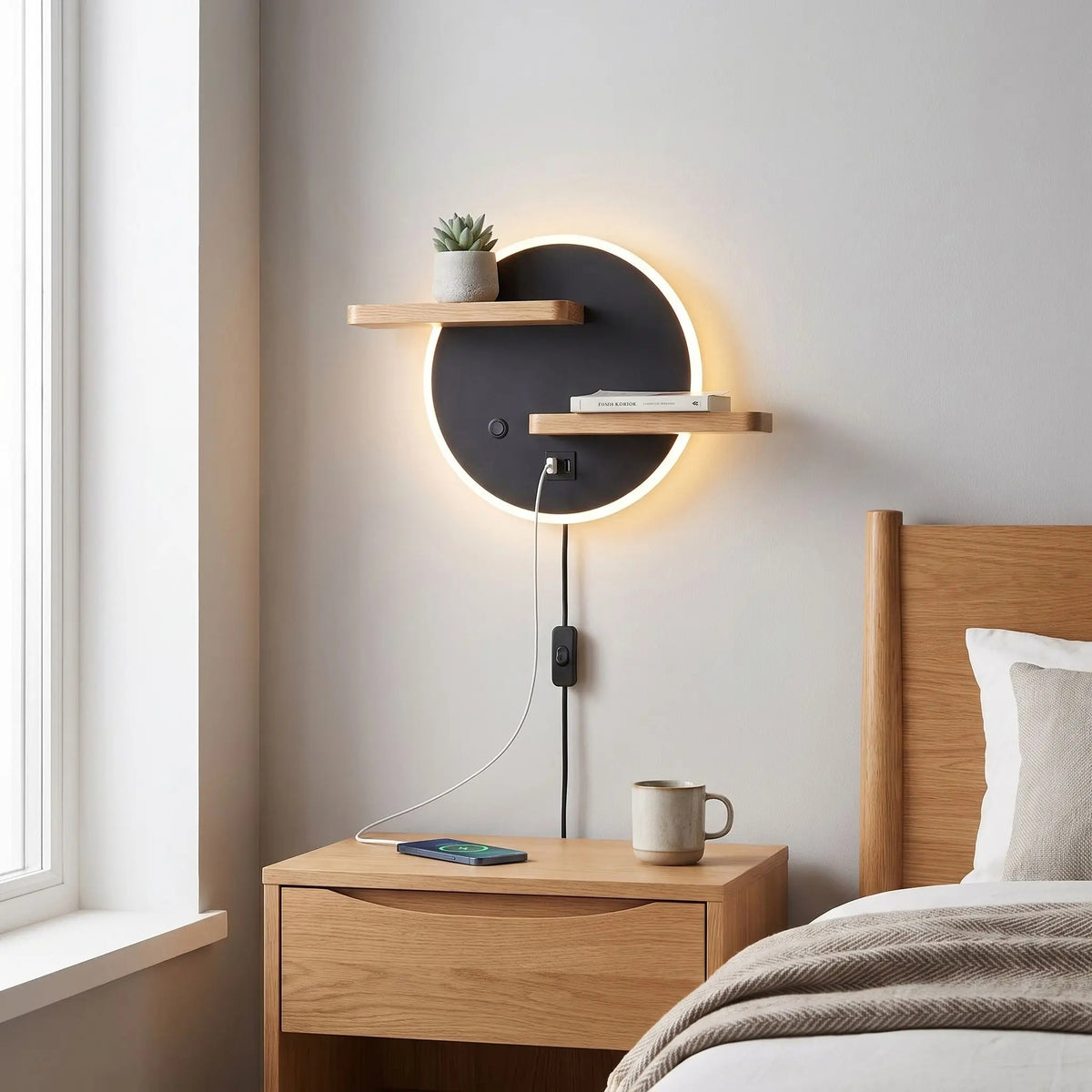 applique pour chambre scandia port usb