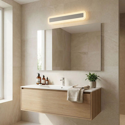 applique pour salle de bain 40 cm large 9 cm haut design nordique led
