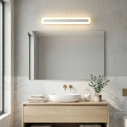 applique pour salle de bain 60 cm large 9 cm haut design nordique led