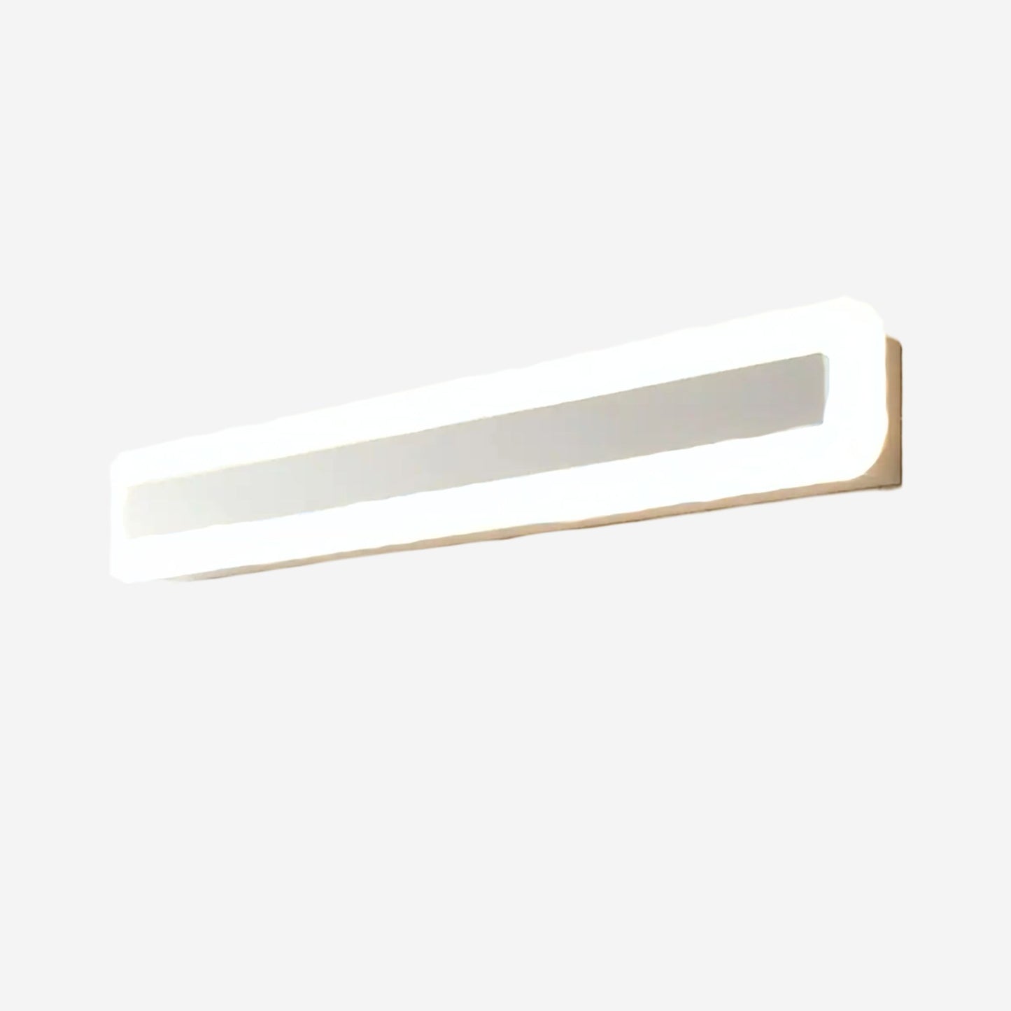 applique pour salle de bain 60 cm largeur 9 cm blanc froid design nordique led