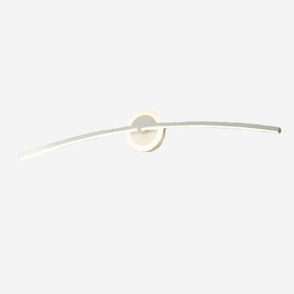 applique pour salle de bain blanc chaud led incurve moderne
