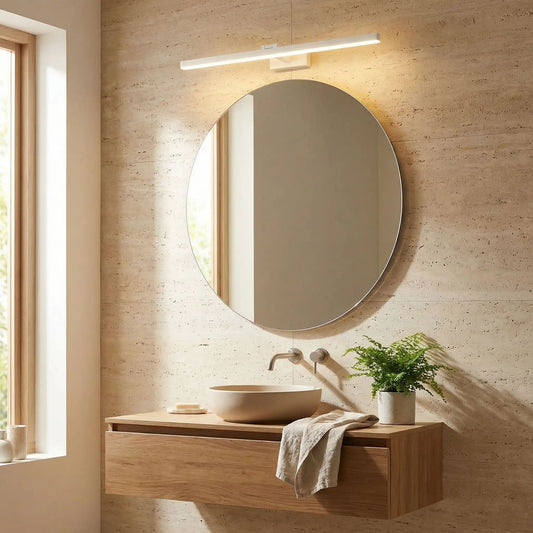 applique pour salle de bain couleur blanc au dessus vasque eclairage parfait