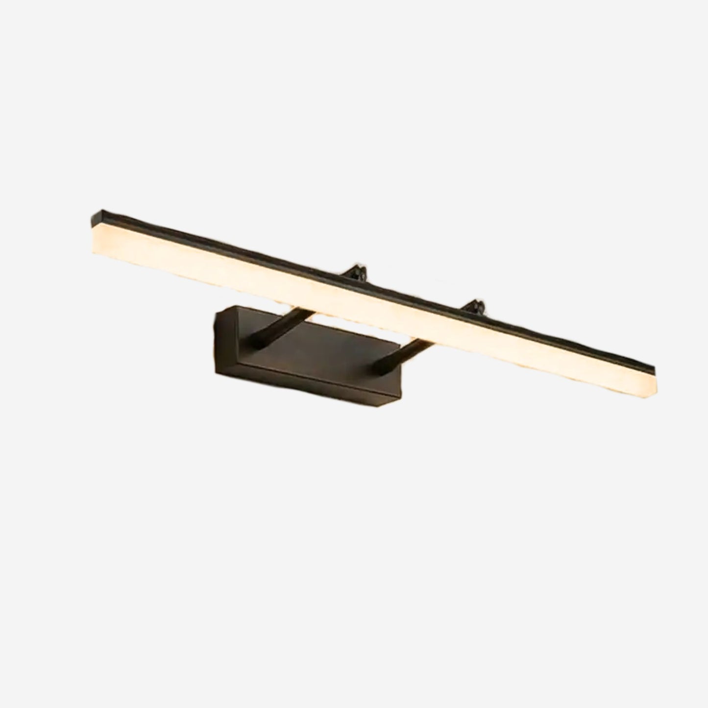 applique pour salle de bain couleur noir blanc chaud led modulable