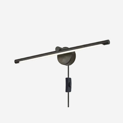 applique pour salle de bain couleur noir prise eu blanc froid