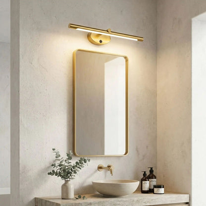 applique pour salle de bain couleur or au dessus miroir verticale applique interrupteur