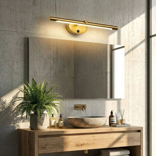 applique pour salle de bain couleur or au dessus plante applique interrupteur