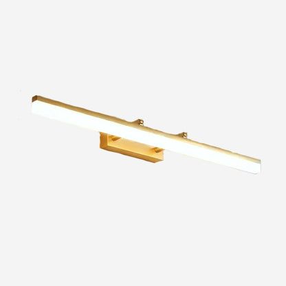 applique pour salle de bain couleur or blanc froid led modulable