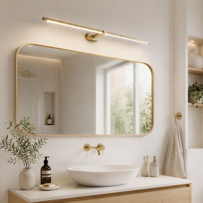 applique pour salle de bain doree scandinave