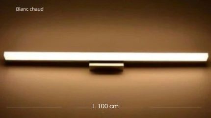 applique salle de bain 100 cm blanc chaud