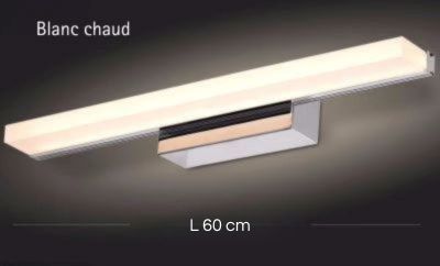 applique salle de bain 60 cm blanc chaud