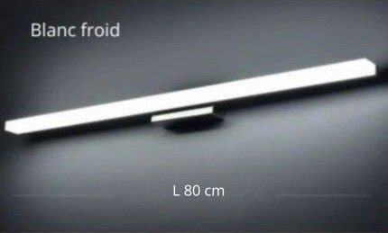 applique salle de bain 80 cm blanc froid