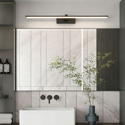 applique salle de bain au dessus large miroir