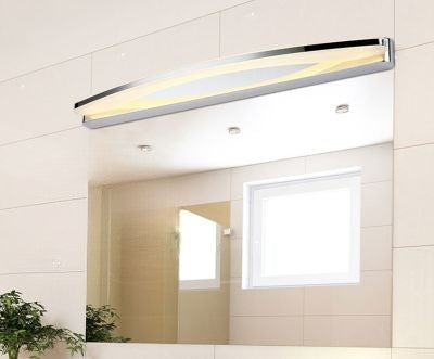 applique salle de bain blanc chaud au dessus miroir