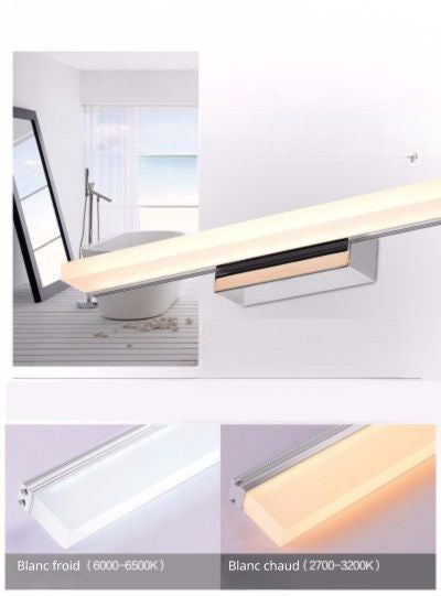 applique salle de bain blanc froid chaud