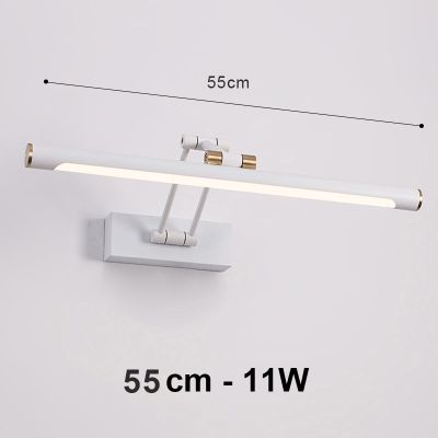 applique salle de bain blanche 55 cm 11 w