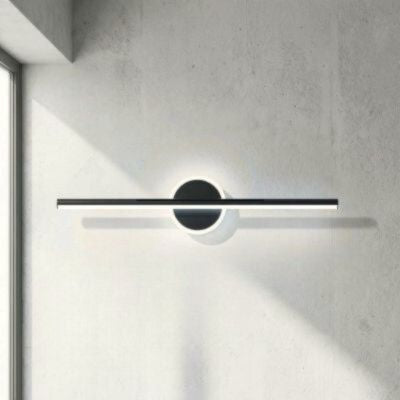 applique salle de bain noir led design minimaliste