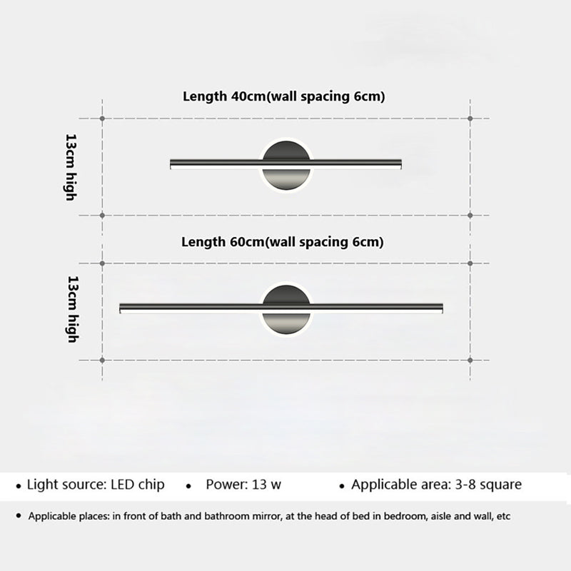 applique salle de bain noir