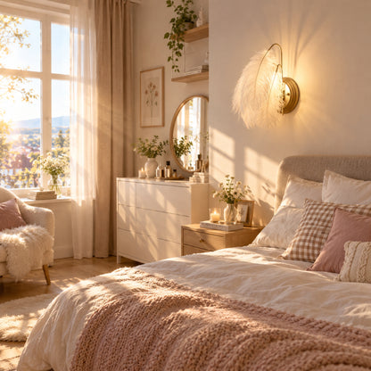 appliques murales pour chambre avec rayons soleil plumes elegantes fluffy