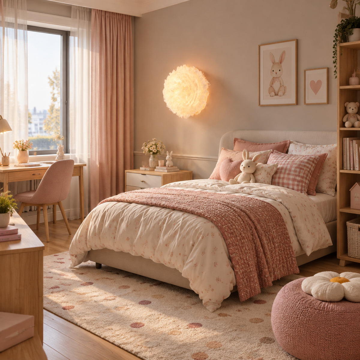 appliques murales pour chambre avec toutou plumes doie scandinave