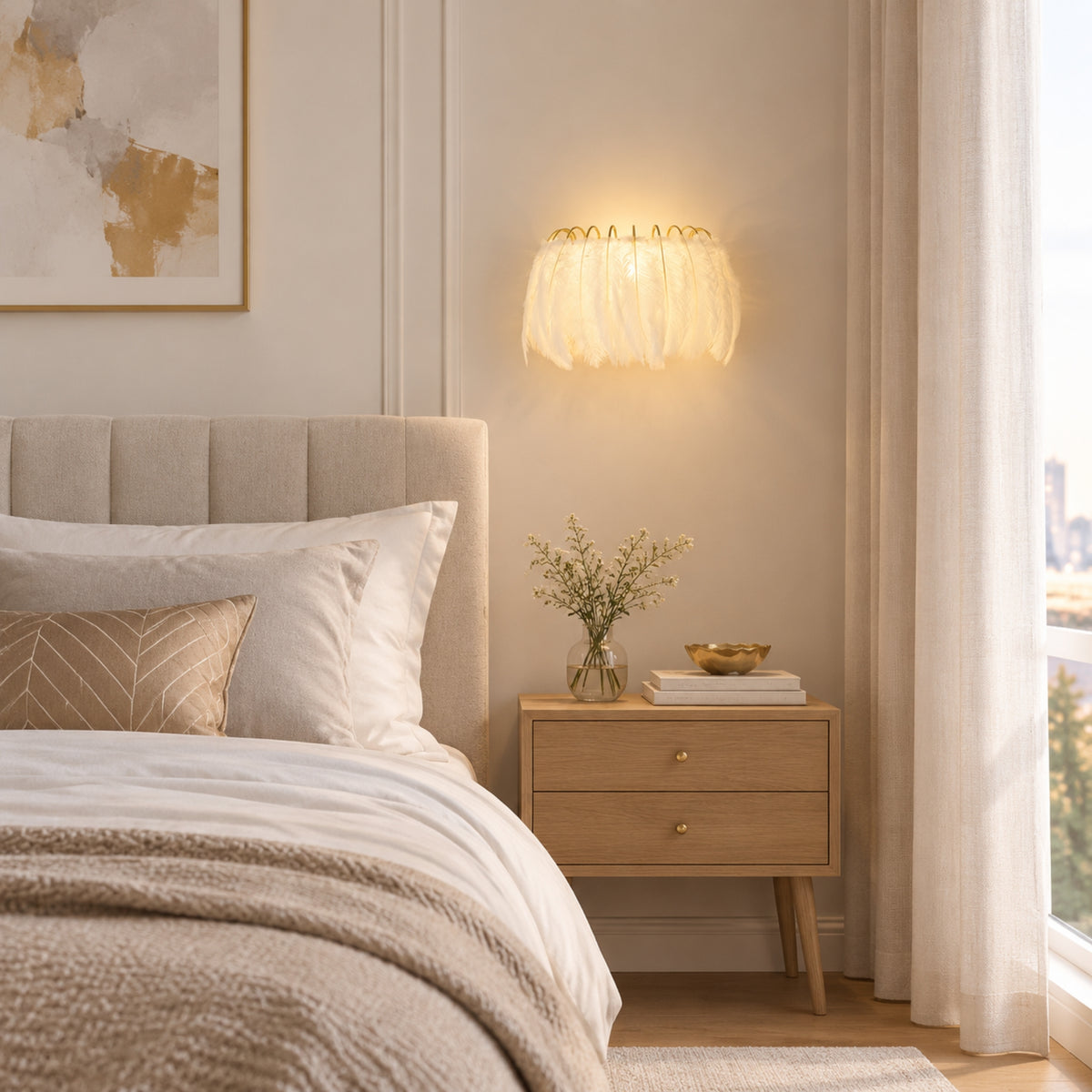 appliques murales pour chambre cote fenetre hollywood glam
