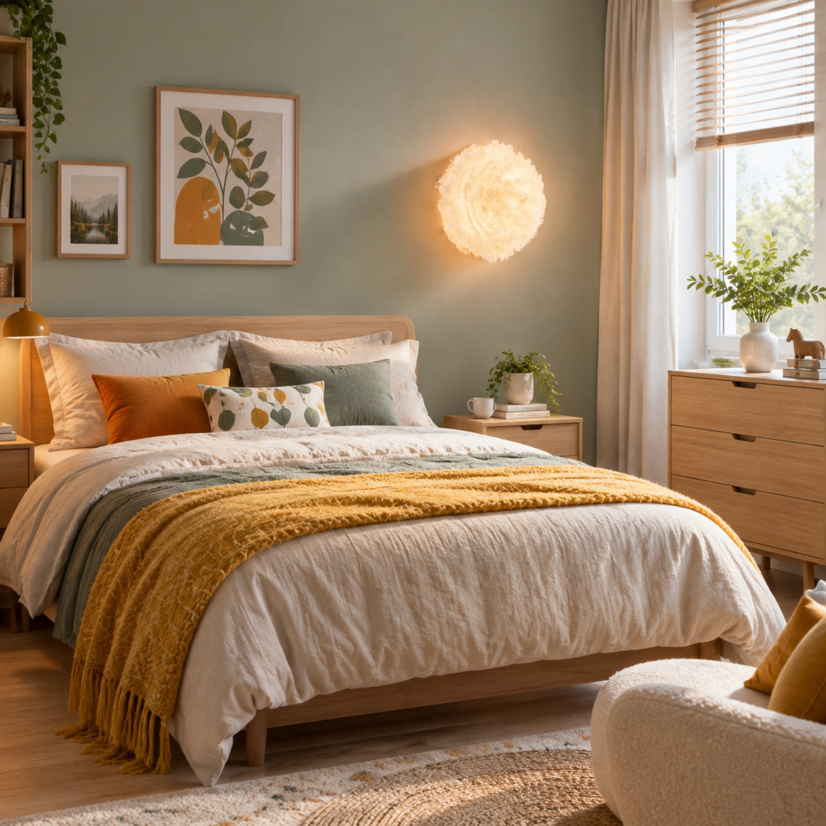 appliques murales pour chambre cote lit plumes doie scandinave