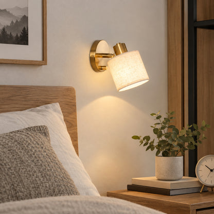appliques murales pour chambre couleur doree scandia luminosite reglable