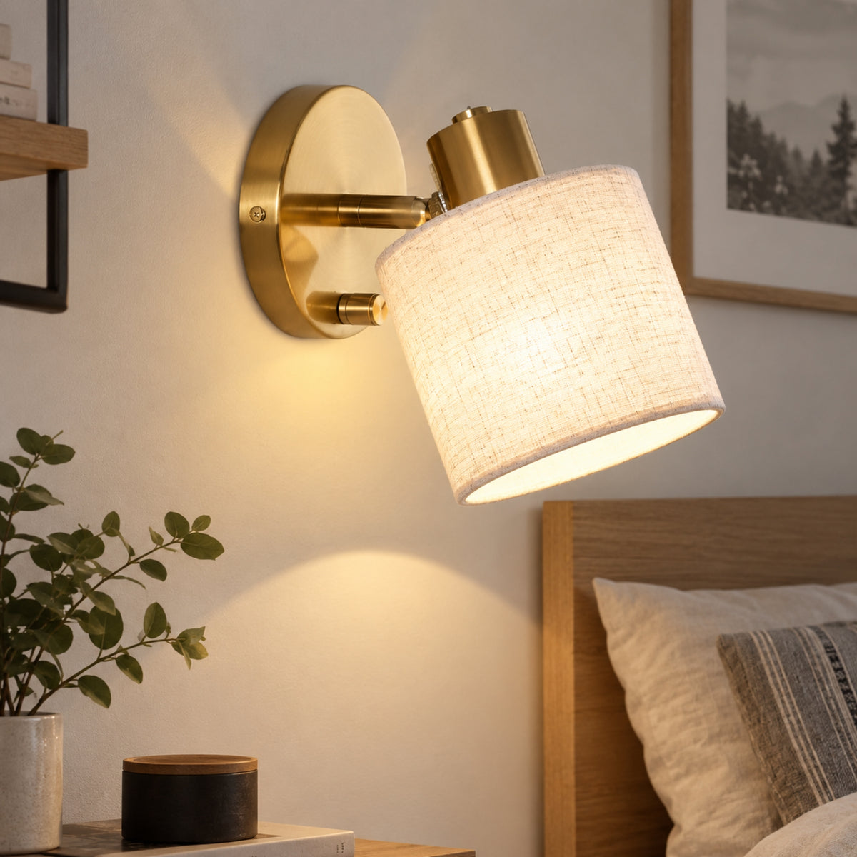 appliques murales pour chambre doree rapproche scandia luminosite reglable