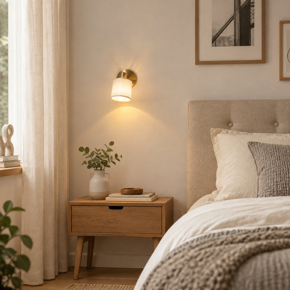 appliques murales pour chambre doree scandia luminosite reglable