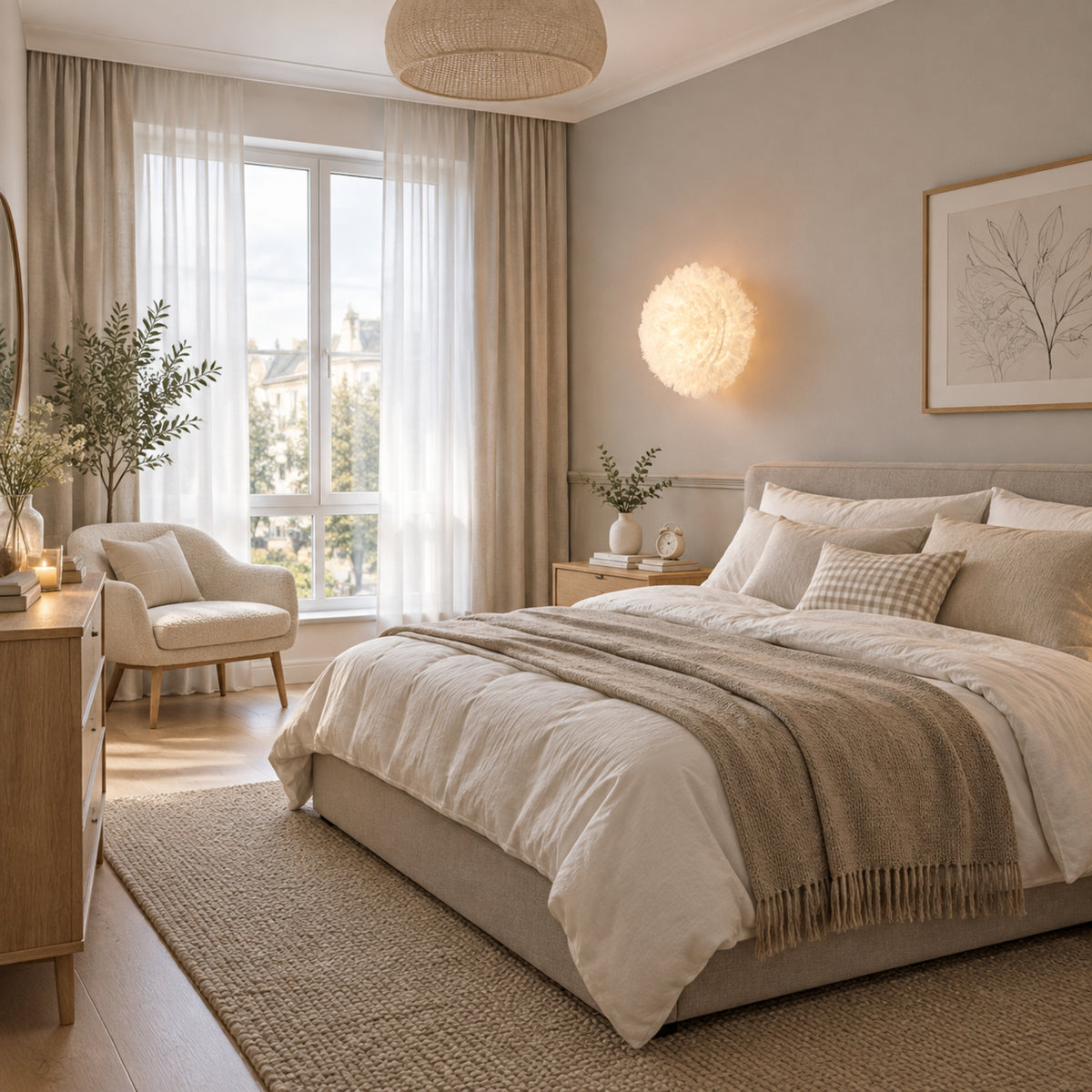 appliques murales pour chambre grande chambre plumes doie scandinave