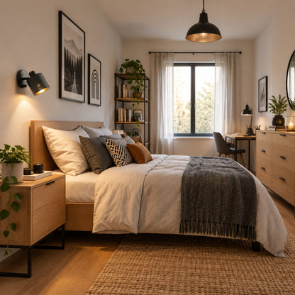 appliques murales pour chambre noire abat-jour noir grande chambre scandia luminosite reglable