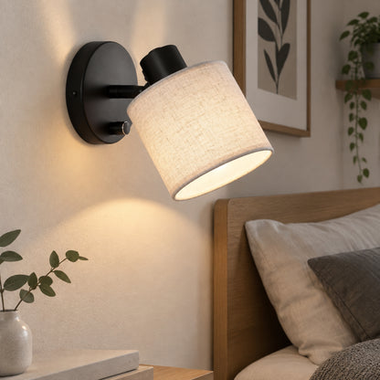 appliques murales pour chambre noire vue rapproche scandia luminosite reglable