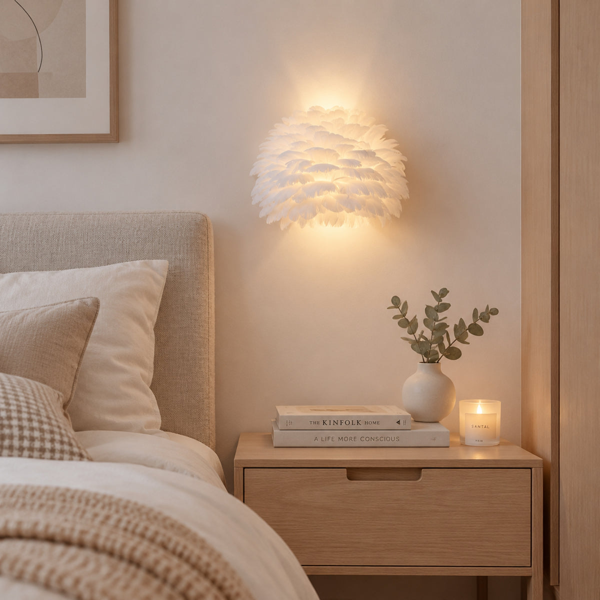 appliques murales pour chambre plumea scandinave hygge