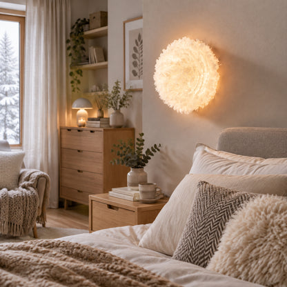 appliques murales pour chambre plumes doie scandinave