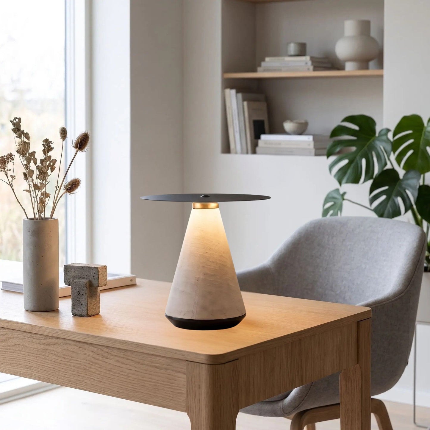 lampe a bureau avec fauteuil tactile rechargeable