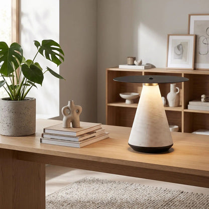 lampe a bureau avec plante tactile rechargeable