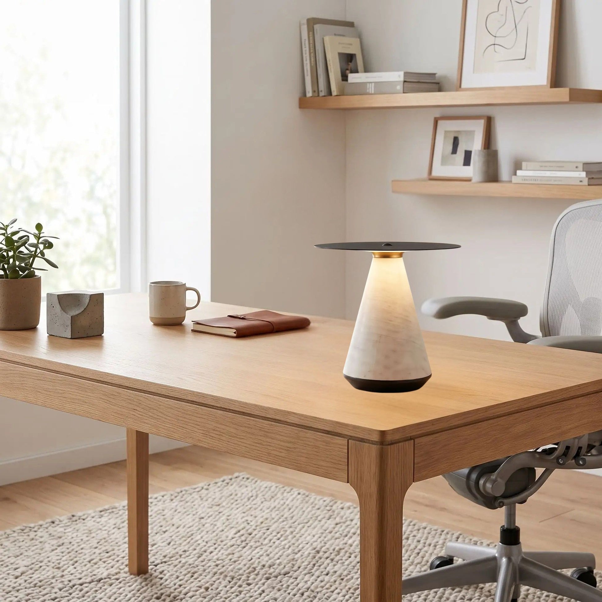 lampe a bureau avec tapis tactile rechargeable