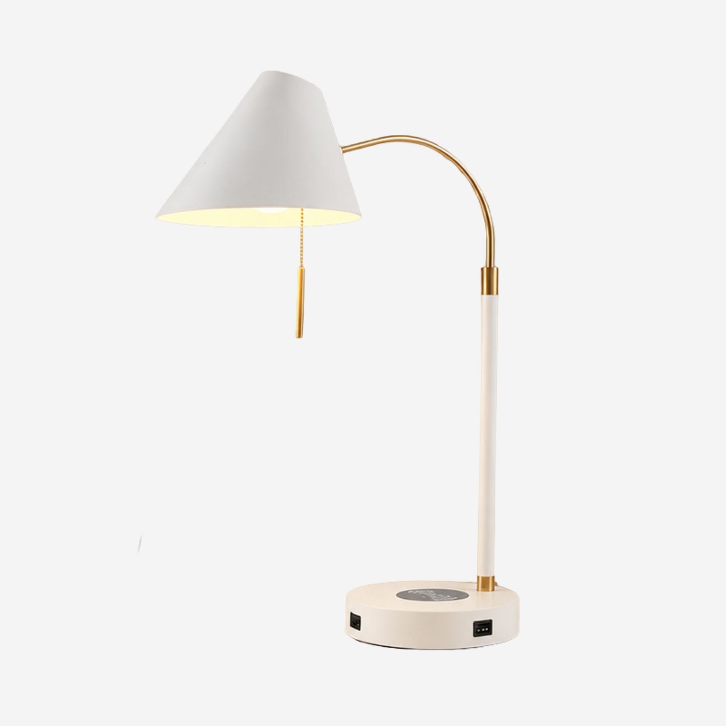 lampe a bureau blanche variante produit scandinave station de charge