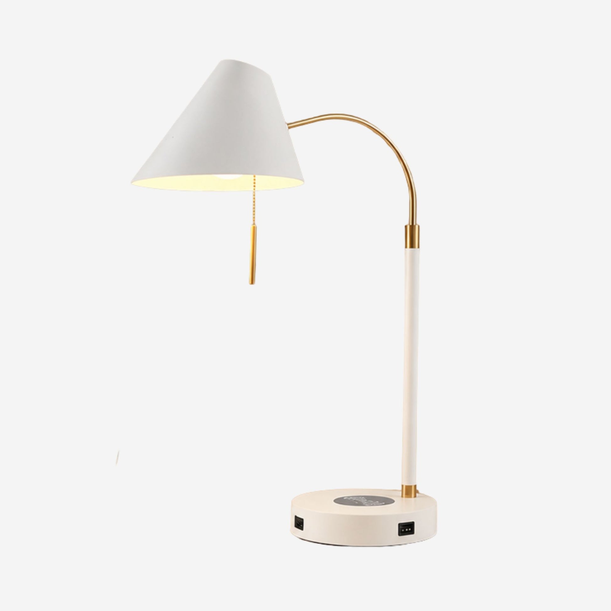 lampe a bureau blanche variante produit scandinave station de charge